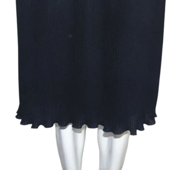 JEAN-LOUIS SCHERRER/JLS Boutique Dress, 38/S, Black, Pleat skirt, Ruffle neck - Picture 10 of 15